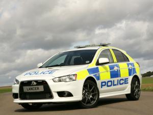 Mitsubishi Lancer Sportback UK Police Car 2009 года